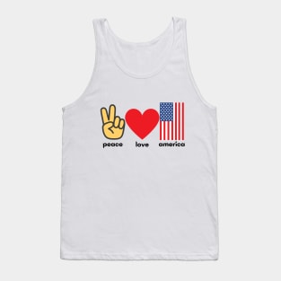 peace love america Tank Top